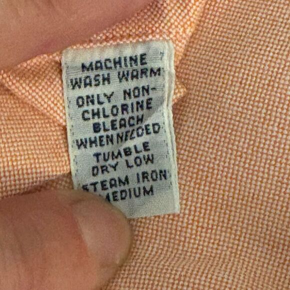 Vintage 90's Ralph Lauren Long Sleeve Yarmouth Oxford Casual Button Down 100% Co - Picture 5 of 6